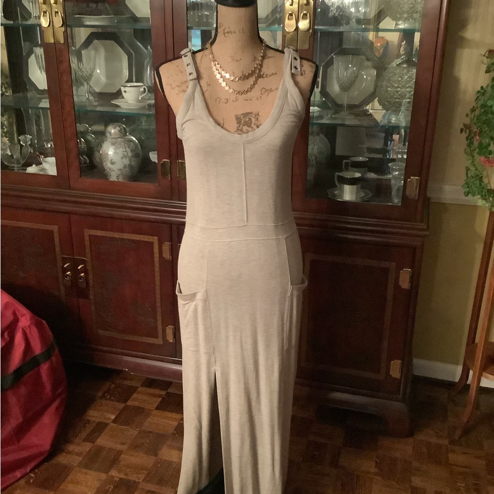 Haute Hippie Beige Maxi Dress